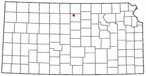 Location of Glen Elder, Kansas