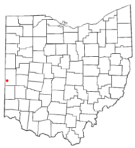 Location of Palestine, Ohio