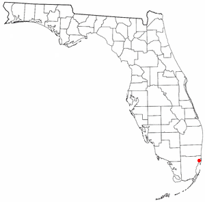 Location of Miami Shores, Florida