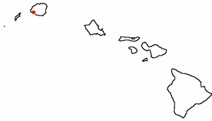 Location of Kekaha, Hawaii