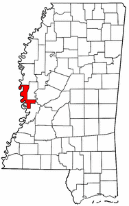 Image:Map of Mississippi highlighting Issaquena County.png