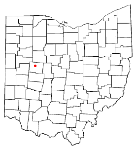 Location of Huntsville, Ohio