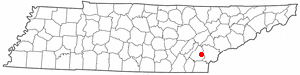 Location of Englewood, Tennessee