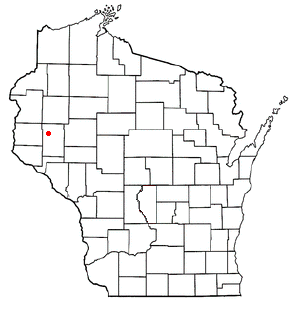 Location of Boyceville, Wisconsin
