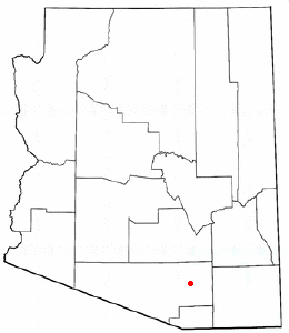 Location of Drexel-Alvernon, Arizona