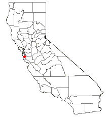 Location of North Fair Oaks, California