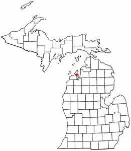 Location of Suttons Bay, Michigan