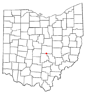 Location of Buckeye Lake, Ohio