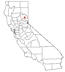 Location of Blairsden, California