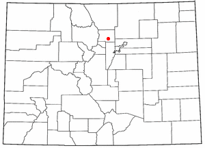Location of Boulder, Colorado