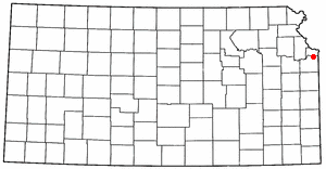 Location of Merriam, Kansas