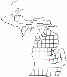 Location of Elsie, Michigan