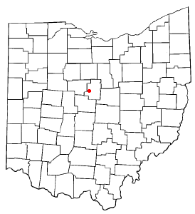 Location of Cardington, Ohio
