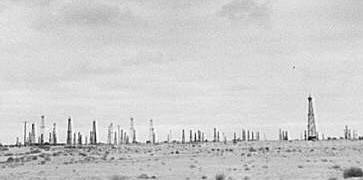 Oil field in California, 1938
