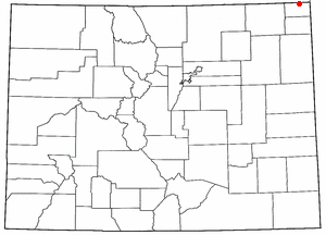 Location of Julesburg, Colorado