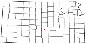 Location of Abbyville, Kansas