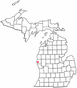 Location of New Era, Michigan