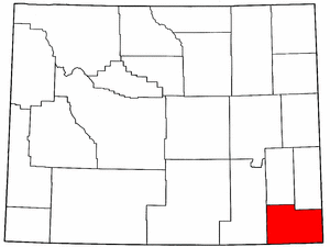 Image:Map of Wyoming highlighting Laramie County.png