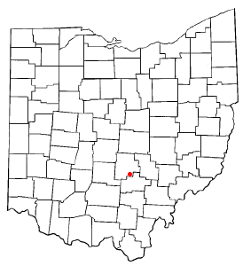 Location of Sugar Grove, Ohio