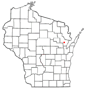 Location of Oconto Falls (town), Wisconsin