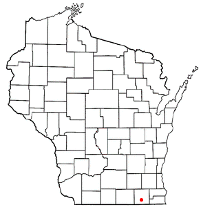 Location of Williams Bay, Wisconsin