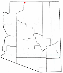 Location of Fredonia, Arizona