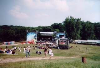The Main Stage of Cornerstone has hosted such acts as , , P.O.D., MxPx,  and .