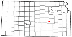 Location of Florence, Kansas