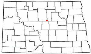 Location of Anamoose, North Dakota