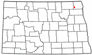 Location of Mountain, North Dakota