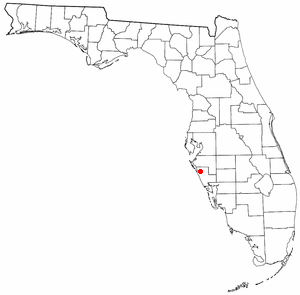 Location of Southgate, Florida