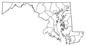 Location of Germantown, Anne Arundel County, Maryland