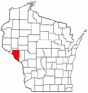 Image:Map of Wisconsin highlighting Buffalo County.png