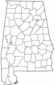 Location of Southside, Alabama