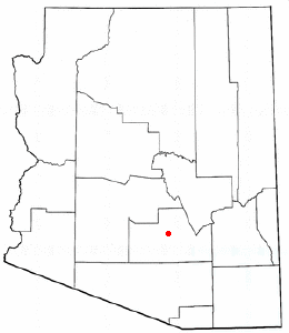 Location of Florence, Arizona