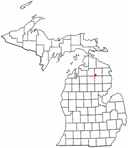 Location of Lewiston, Michigan
