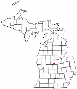Location of Shepherd, Michigan