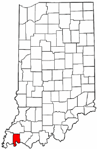 Image:Map of Indiana highlighting Vanderburgh County.png