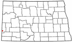 Location of Golva, North Dakota