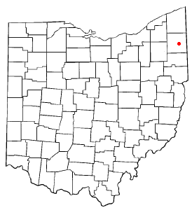 Location of Cortland, Ohio