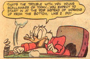 A panel from an Uncle Scrooge comic by 