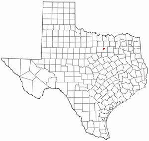 Location of Blue Mound, Texas