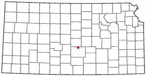 Location of Nickerson, Kansas