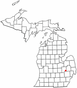 Location of Atlas, Michigan