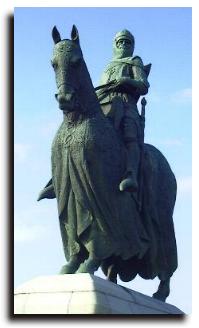 Statue of Robert Bruce at 
