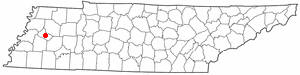 Location of Alamo, Tennessee