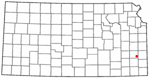 Location of Elsmore, Kansas