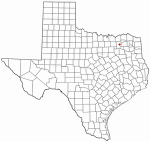 Location of Campbell, Texas