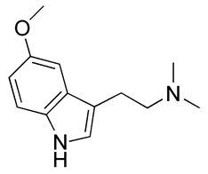 Chemical structure of 5-MeO-DMT