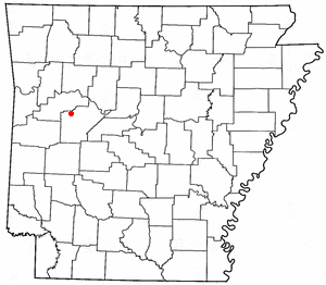Location of Havana, Arkansas